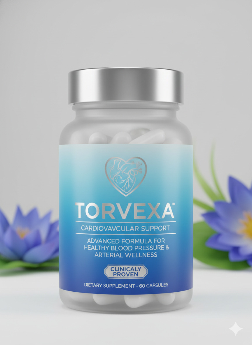 Torvexa dietary supplement bottle shown on a neutral background for product identification